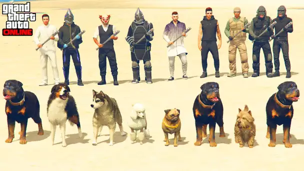 CHIENS VS PLAYERS - GTA 5 ONLINE