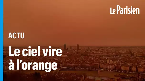Le ciel vire à l’orange dans le sud-est de la France, à cause du sable du Sahara