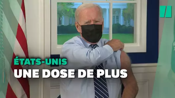 Joe Biden reçoit sa troisième dose de vaccin anti-Covid en direct