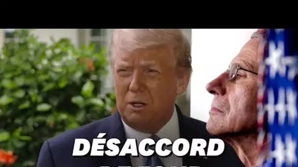 Covid-19: Trump "pas d'accord" avec l'analyse du Dr. Fauci