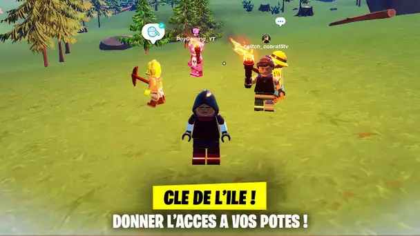 COMMENT DONNER LA CLE D'ACCES DE VOTRE ILE A VOS AMIS ! CLE DE MONDE PARTAGE ! (FORTNITE MODE LEGO)