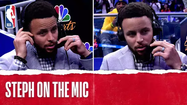 Steph Curry Joins The Broadcast!