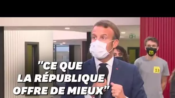 Emmanuel Macron promet un internat d'excellence par département à la rentrée 2022