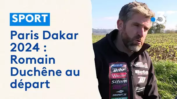Paris Dakar 2024, le motard béarnais Romain Duchêne au départ