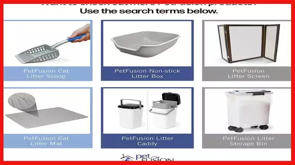 PetFusion BetterBox Non-Stick Large Litter Box. Pet Safe Non-Stick Coating for Easier Cleaning