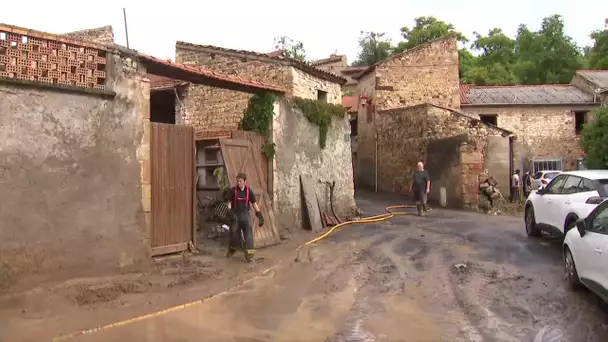 Coulée de boue dans un village du Puy-de-Dôme : près d'un mètre de boue dans certains secteurs