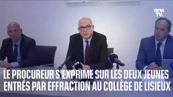 Le procureur de Caen s’exprime sur les deux jeunes entrés par effraction dans le collège de Lisieux
