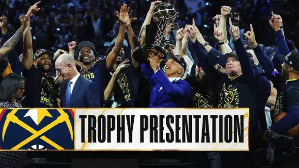 Denver Nuggets Larry O’Brien NBA Championship Trophy Presentation 🏆