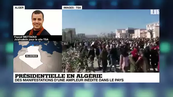Présidentielle en Algérie : des manifestations d&#039;une ampleur inédite
