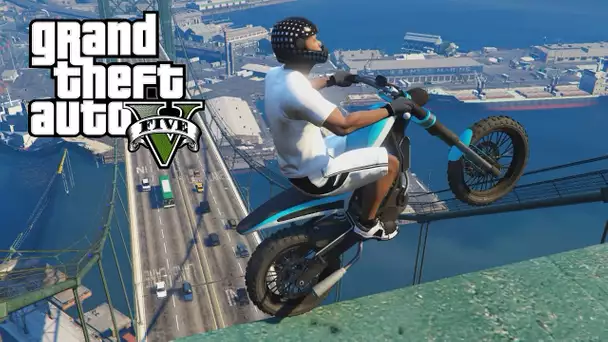 FAIRE DU TRIAL EN MOTOCROSS SUR GTA 5 !?