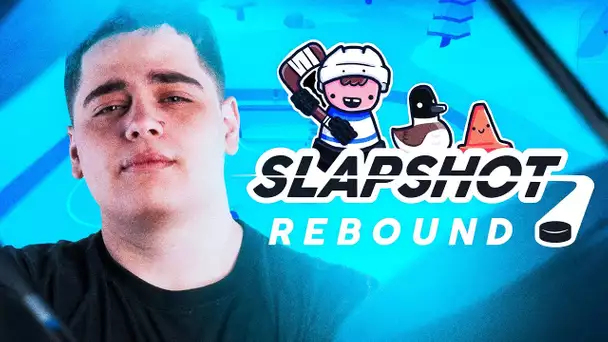 SLAPSHOT REBOUND, UN JEU DE HOCKEY SUR GLACE AVEC LA KCORP DIFFICILE À PRENDRE EN MAIN