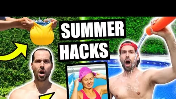 JE TESTE LES HACKS D'ÉTÉ LES PLUS DRÔLES DE 5 MINUTE CRAFTS - HUBY SUMMER HACKS 2020