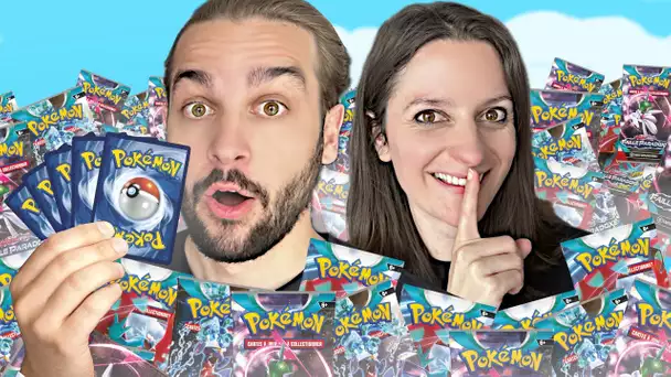 ÉNORME OUVERTURE DE 100 BOOSTERS PACK POKEMON FAILLE PARADOXE ! (1/2)