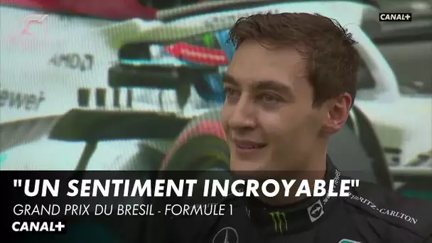 La réaction de Russell après sa première victoire - Grand Prix du Brésil - F1