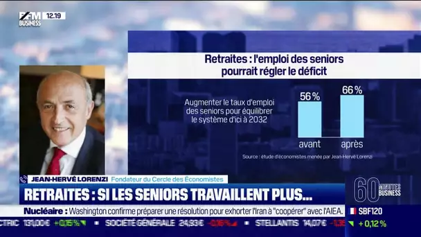 Jean-Hervé Lorenzi (Cercle des Economistes) : Retraites, et si les seniors travaillaient plus...
