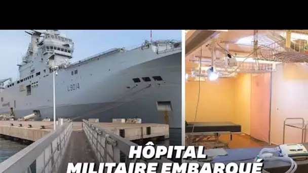 En Corse, les images du porte-hélicoptère de l'Armée censé désengorger l'hôpital d'Ajaccio