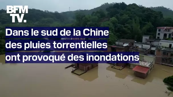 Chine: des pluies torrentielles ont provoqué d'impressionnantes inondations