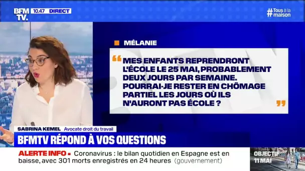 Mes enfants vont aller à l'école 2 jours par semaine, pourrai-je rester en chômage partiel ?