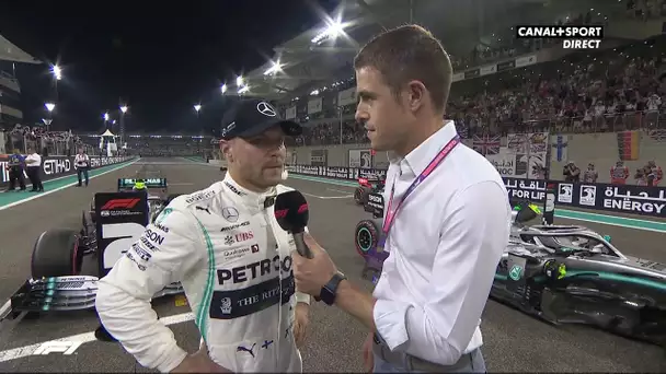 Bottas et Verstappen au micro avant le GP