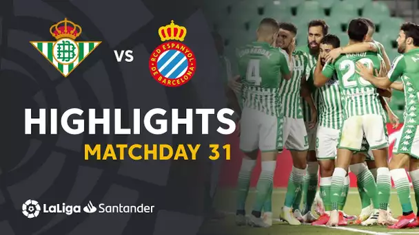 Highlights Real Betis vs RCD Espanyol (1-0)