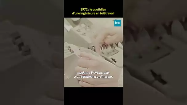 Le quotidien d'une ingénieure en télétravail en 1972 📞 #INA #shorts