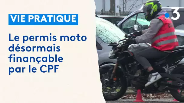 Le permis moto désormais finançable par le CPF