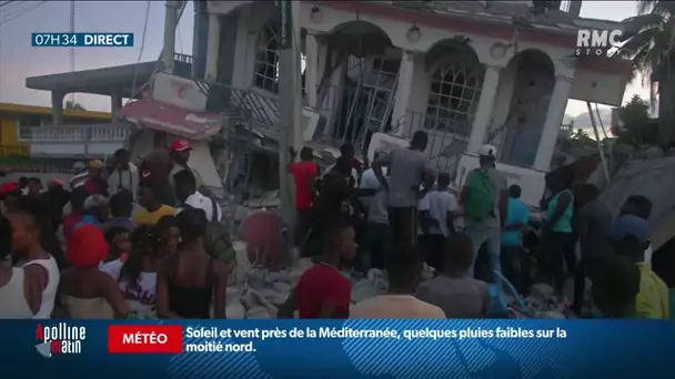 Séisme en Haïti : le bilan s'alourdit à 1 300 morts, des milliers de personnes sans abri