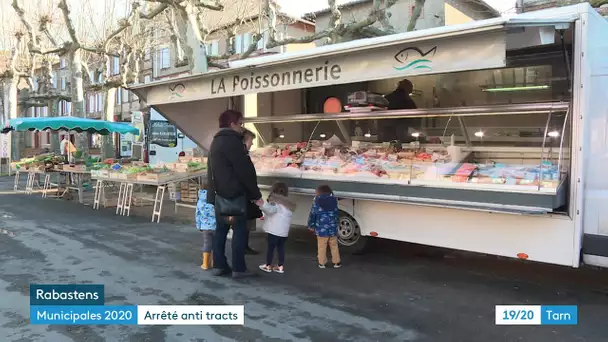 Les candidats aux élections à Rabastens interdits de tracter sur le marché par arrêté du maire LREM