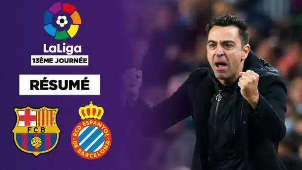 Résumé : Le FC Barcelone remporte le derby pour la première de Xavi !