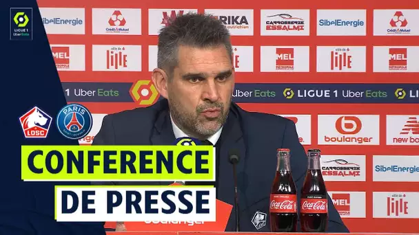 Conférence de presse LOSC LILLE - PARIS SAINT-GERMAIN (1-5)  / 2021/2022