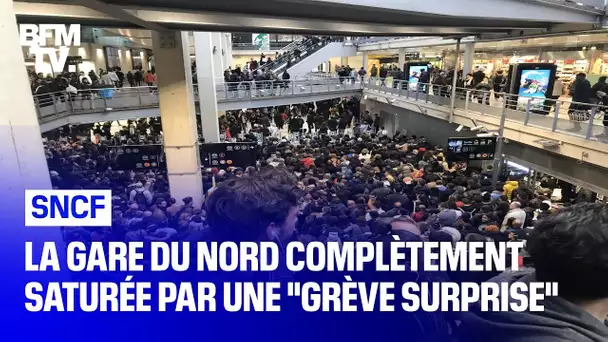 La gare du nord complètement saturée par une "grève surprise"