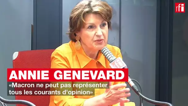Annie Genevard: «Macron ne peut pas représenter tous les courants d'opinion»