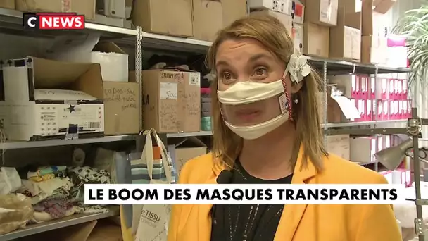 Le boom des masques transparents