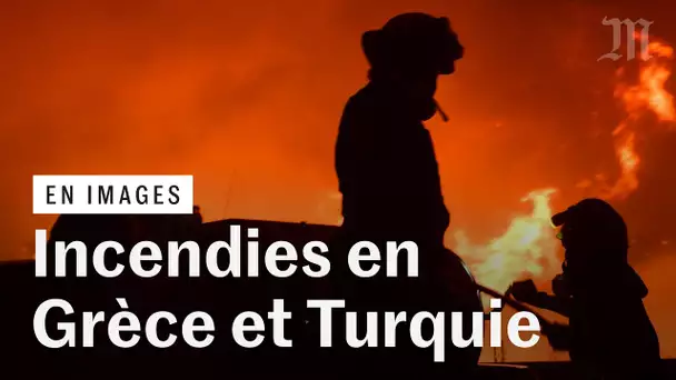 Les images des incendies qui ravagent la Grèce et la Turquie