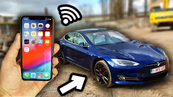 Je la contrôle avec un iPhone ! (Tesla Model S P100D)