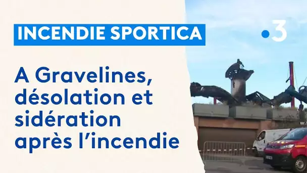 Incendie au Sportica de Gravelines : désolation et sidération