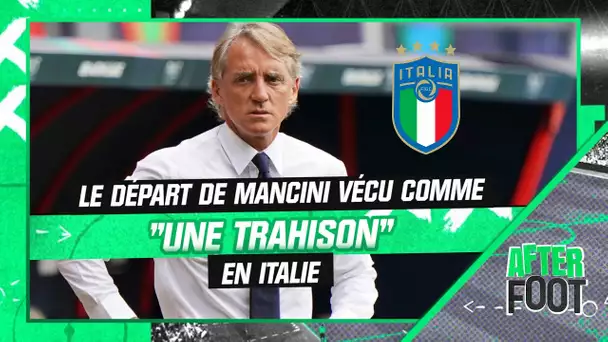 Le départ de Mancini de la Nazionale vécu comme "une trahison" en Italie