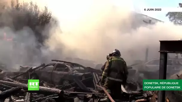 En images : Donetsk à nouveau bombardé par les formations armées ukrainiennes