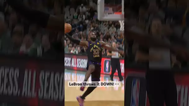 LeBron steals it and throws down the TOMAHAWK SLAM! 💪😤 | #Shorts