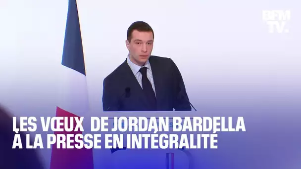 Les vœux de Jordan Bardella à la presse en intégralité