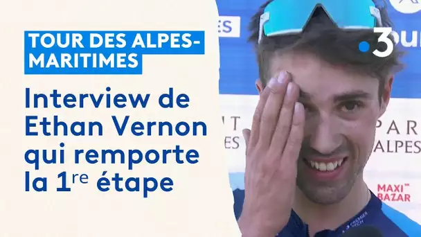 Le Tour des Alpes-Maritimes 2024 : interview d'Ethan Vernon qui remporte la première étape