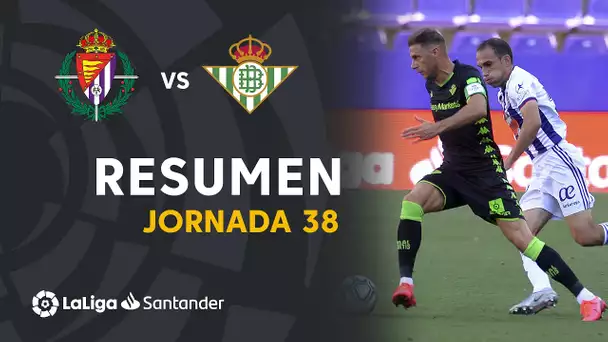 Resumen de Real Valladolid vs Real Betis (2-0)