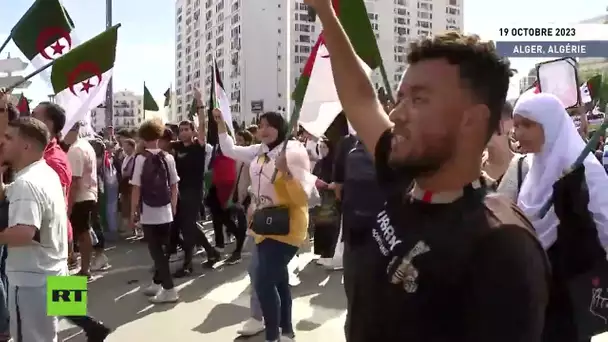 🇩🇿  Des milliers de personnes dans les rues d'Alger pour un rassemblement de soutien à la Palestine