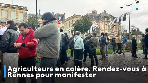 Agriculteurs en colère. Rendez-vous à Rennes pour manifester