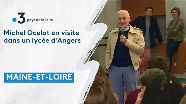 Le réalisateur Michel Ocelot rend visite à des élèves du lycée David-d'Angers