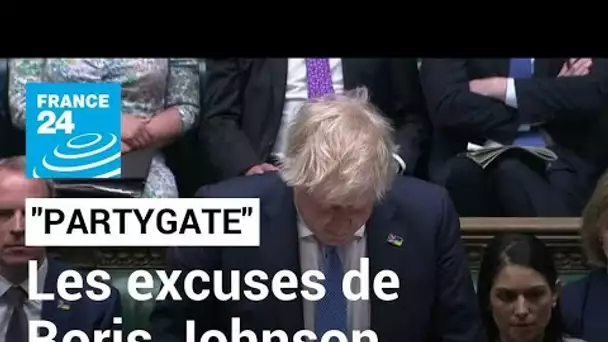 "Partygate" : Boris Johnson s'excuse "sans réserve" devant le Parlement • FRANCE 24