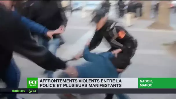 Affrontements violents entre la police et plusieurs manifestants