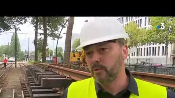 Entre Lille et Tourcoing, les rails de métro et de tramway remises à neuf pour la première fois