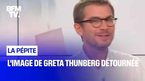 L'image de Greta Thunberg détournée