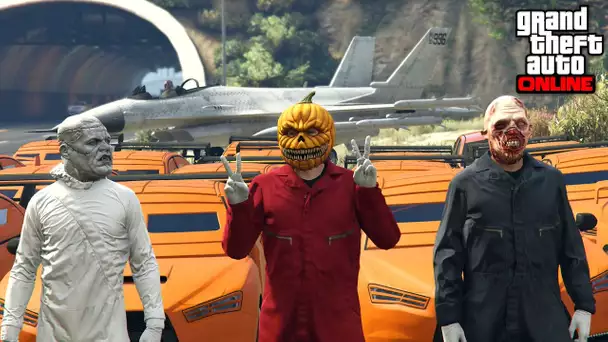 LES MONSTRES D&#039;HALLOWEEN ATTAQUENT LA BASE MILITAIRE GTA 5 ONLINE